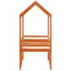 vidaXL Lit haut sans matelas cire marron 90x200 cm bois de pin massif