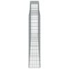 vidaXL Paniers à gabions arqués 6 pcs 400x30x140/160 cm Fer galvanisé