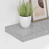 vidaXL &Eacute;tag&egrave;re murale flottante Gris b&eacute;ton 90x23,5x3,8 cm MDF