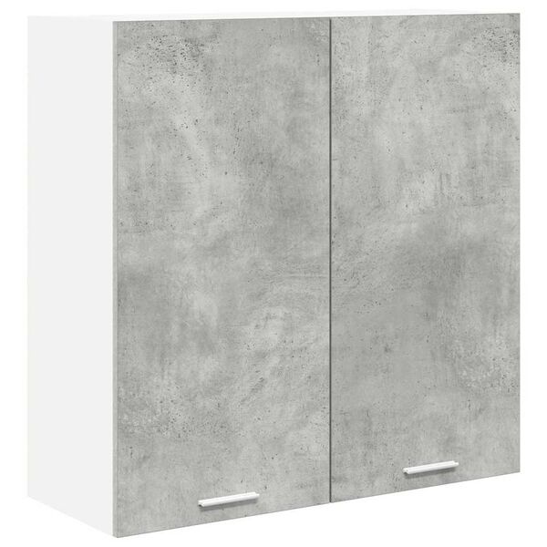 vidaXL Armoire suspendue Gris b&eacute;ton 80 x 31 x 80 cm Bois d'ing&eacute;nierie
