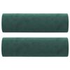 vidaXL Canap&eacute; 2 places avec oreillers vert fonc&eacute; 120 cm velours