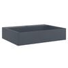 vidaXL Vasque 50x38x11 cm fonte min&eacute;rale/marbre anthracite