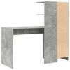 vidaXL Bureau 2 pcs Gris b&eacute;ton