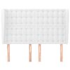 vidaXL T&ecirc;te de lit avec oreilles Blanc 147x23x118/128 cm Similicuir