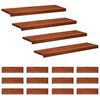 vidaXL Marches d'escalier 16 pi&egrave;ces 90 x 30 x 2 cm Marron