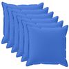 vidaXL Housse de coussin 6 pc HOUTEN Bleu royal 30 x 30 cm Polyester
