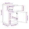 vidaXL Armoire de chevet LED ch&ecirc;ne artisanal 38 x 34 x 61 cm