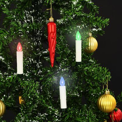 vidaXL Bougies LED sans fil de Noël avec télécommande 20 pcs RVB