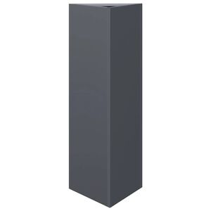 vidaXL Jardini&egrave;re anthracite triangulaire 30x26x75 cm acier