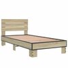 vidaXL Cadre de lit sans matelas chêne sonoma 90x190 cm