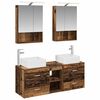 vidaXL Ensemble de mobilier de salle de bain 5 pc Bois ancien