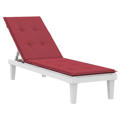 vidaXL Coussin de chaise de terrasse rouge bordeaux (75+105)x50x3 cm