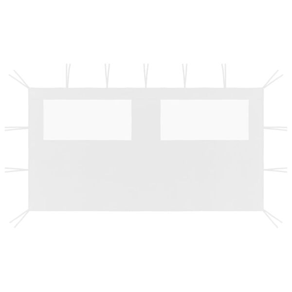vidaXL Paroi lat&eacute;rale de belv&eacute;d&egrave;re avec fen&ecirc;tres 4x2 m Blanc