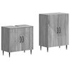 vidaXL Ensemble de 2 meubles de salle de bain HAARLEM Sonoma gris