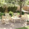 vidaXL Chaises de jardin lot de 4 Bois de sapin massif