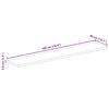 vidaXL Dessus de table 180x40x3,8cm rectangulaire bois massif manguier
