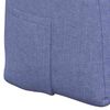 vidaXL Coussin de Dos Bleu denim 160 x 24 x 50 cm tissu