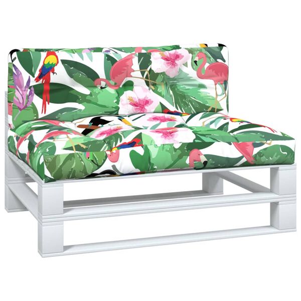 vidaXL Coussins de palette lot de 2 multicolore tissu