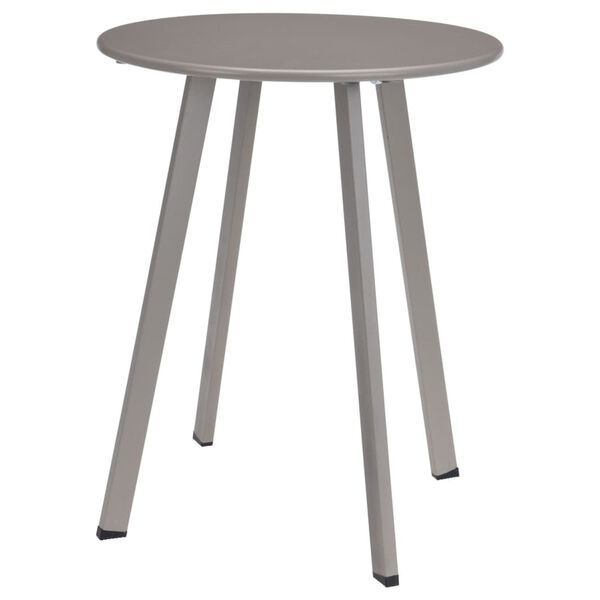 ProGarden Table d'appoint d'ext&eacute;rieur 40x49 cm Taupe mat