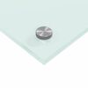vidaXL Protection de cuisine 2 pcs Blanc 70 x 60 cm verre tremp&eacute;