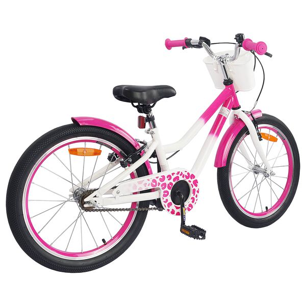 vidaXL V&eacute;lo pour Enfants 18 Pouces pour les 5-7 ans Rose fonc&eacute;