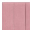 vidaXL Cadre de lit avec LED sans matelas Hanko rose 80x200 cm velours