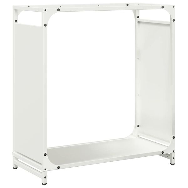 vidaXL Portant de bois chauffage blanc 60x28x65 cm