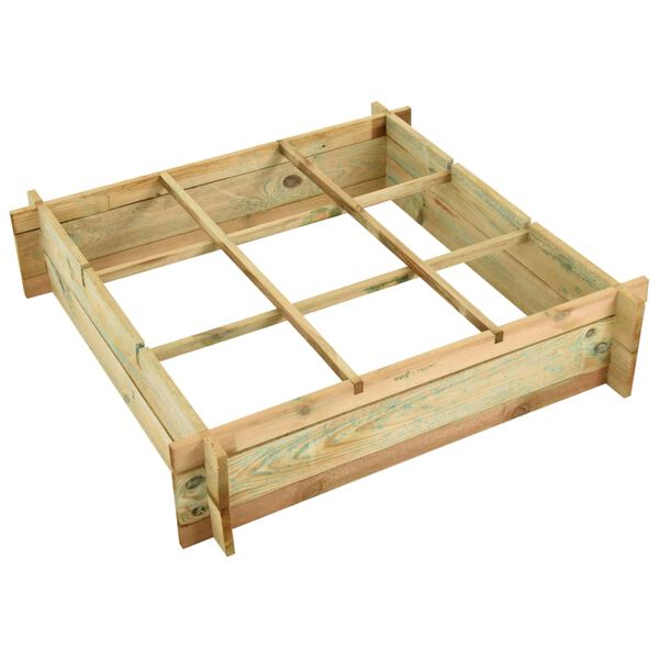 vidaXL Lit surélevé 90 x 90 x 20 cm Bois imprégné