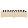 vidaXL Cadre de lit sans matelas cr&egrave;me 120x190 cm tissu