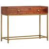 vidaXL Table console 100x35x76 cm Bois d'acacia massif