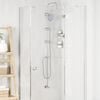 vidaXL Système de Douche Argent 45 x 20 x 96 cm Laiton, Sus201 et ABS