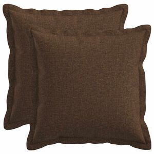 vidaXL Housse de coussin 2 pcs HOUTEN Marron 40 x 40 cm