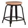 LABEL51 Tabouret Delhi 37x37x47 cm Noir