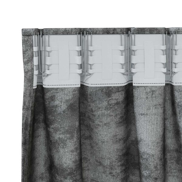 vidaXL Rideaux en velours 2 pcs Gris 175 x 140 cm Velours
