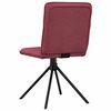 vidaXL Chaises &agrave; manger lot de 4 rouge bordeaux tissu