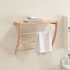 vidaXL Porte-serviette 60x25,5x49 cm Bois massif de noyer