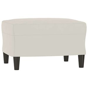 vidaXL Banc Cr&egrave;me 70x35x41 cm Velours