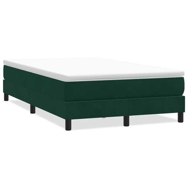 vidaXL Sommier &agrave; lattes de lit sans matelas vert fonc&eacute; 120x220cm