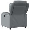 vidaXL Fauteuil inclinable Gris Similicuir