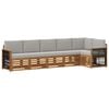 vidaXL Ensemble de canap&eacute;s d'ext&eacute;rieur 5 pc Naturel et gris clair