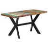 vidaXL Table à manger 140x70x75 cm Bois de récupération massif