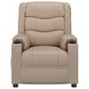 vidaXL Fauteuil de massage Cappuccino Similicuir