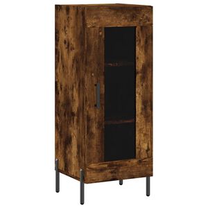 vidaXL Buffet Ch&ecirc;ne fum&eacute; 34,5x34x90 cm Bois d'ing&eacute;nierie