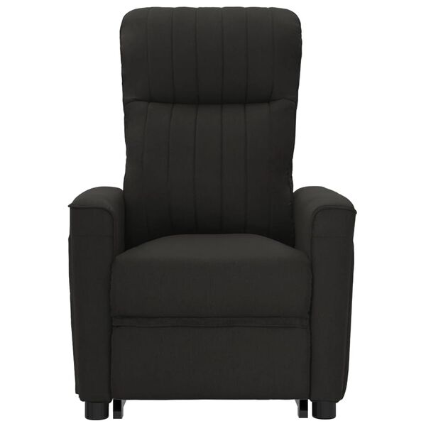 vidaXL Fauteuil Noir Tissu