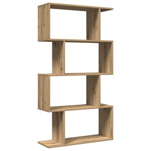 vidaXL &Eacute;tag&egrave;re s&eacute;paratrice de pi&egrave;ce &agrave; 4 niveaux ch&ecirc;ne artisanal