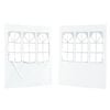 vidaXL Mur de tente de f&ecirc;te 2 pc 200 x 195 cm Blanc PE et acier