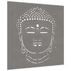 vidaXL D&eacute;coration murale jardin 55x55 cm motif de t&ecirc;te de bouddha