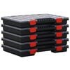 vidaXL Bo&icirc;tes d'assortiment 5 pcs 40x30x5 cm Polypropyl&egrave;ne