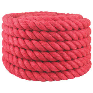 vidaXL Corde en Jute 60 mm Rouge Jute 100% Tossa