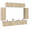 vidaXL Ensemble de meuble TV 6 pcs Ch&ecirc;ne sonoma Bois d'ing&eacute;nierie